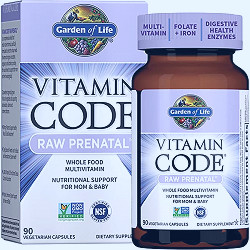 Garden of Life Vitamin Code Raw Prenatal, 90 Capsules - Walmart.com